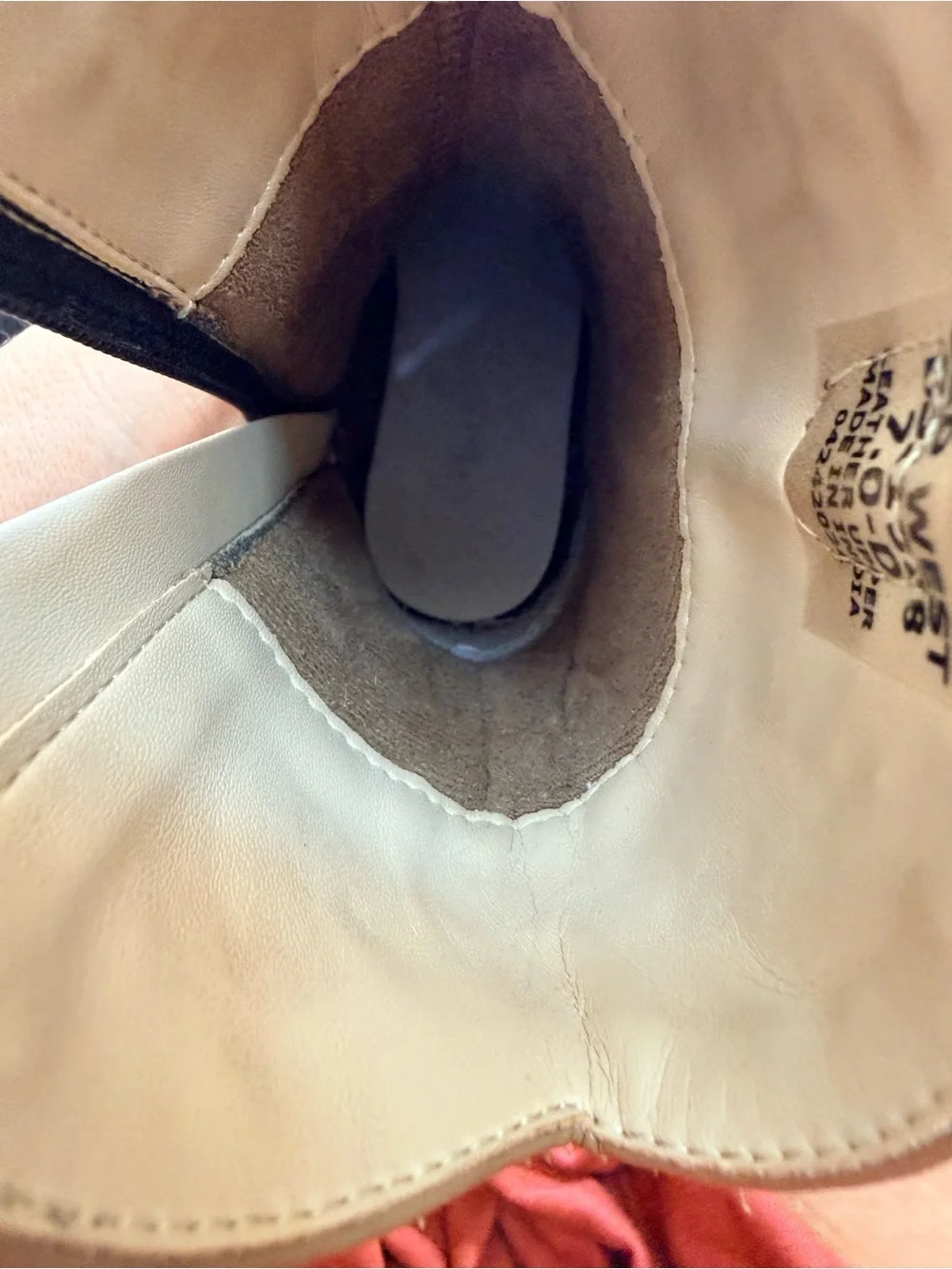 Old West Brown Toddler size 7 Cowboy Boots with White Embroidery